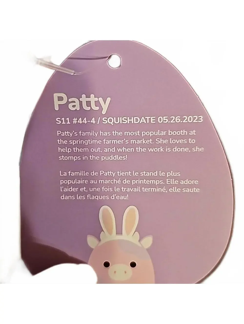 Patty the Cow with Bunny Ears Easter 11